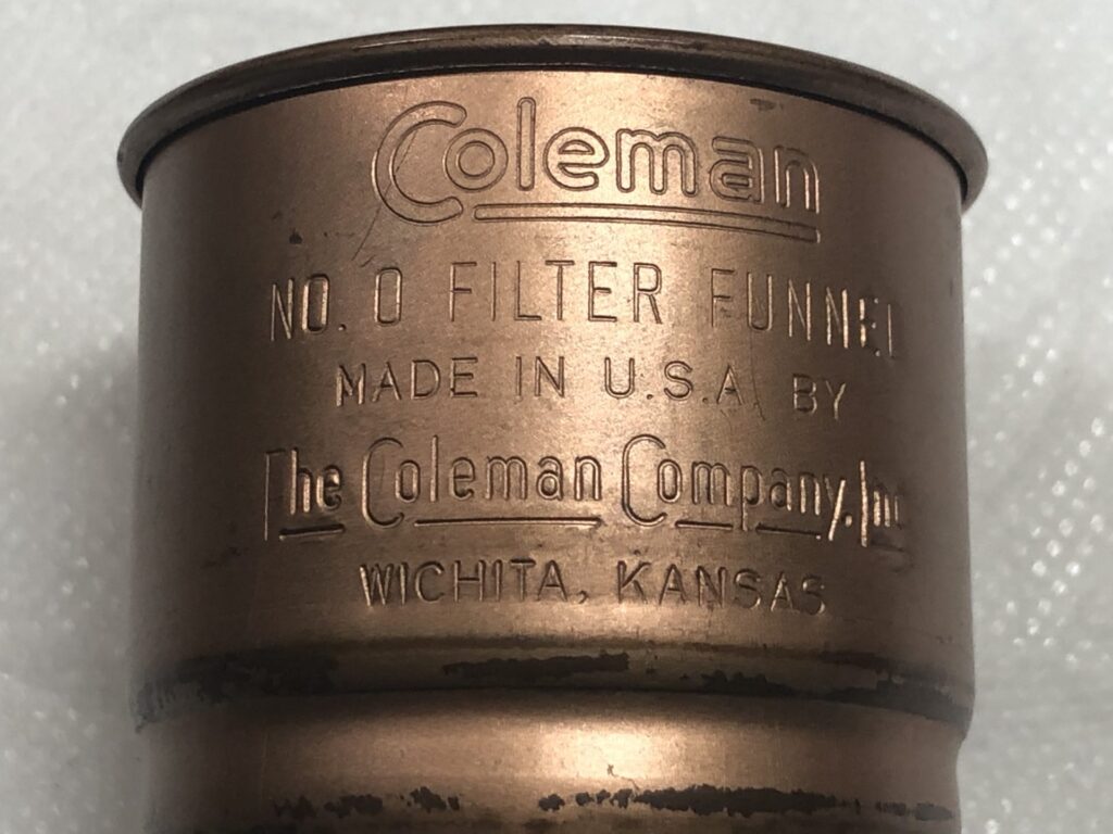 コールマン1930～40年代カッパー（銅製）ファンネルに惹かれて 