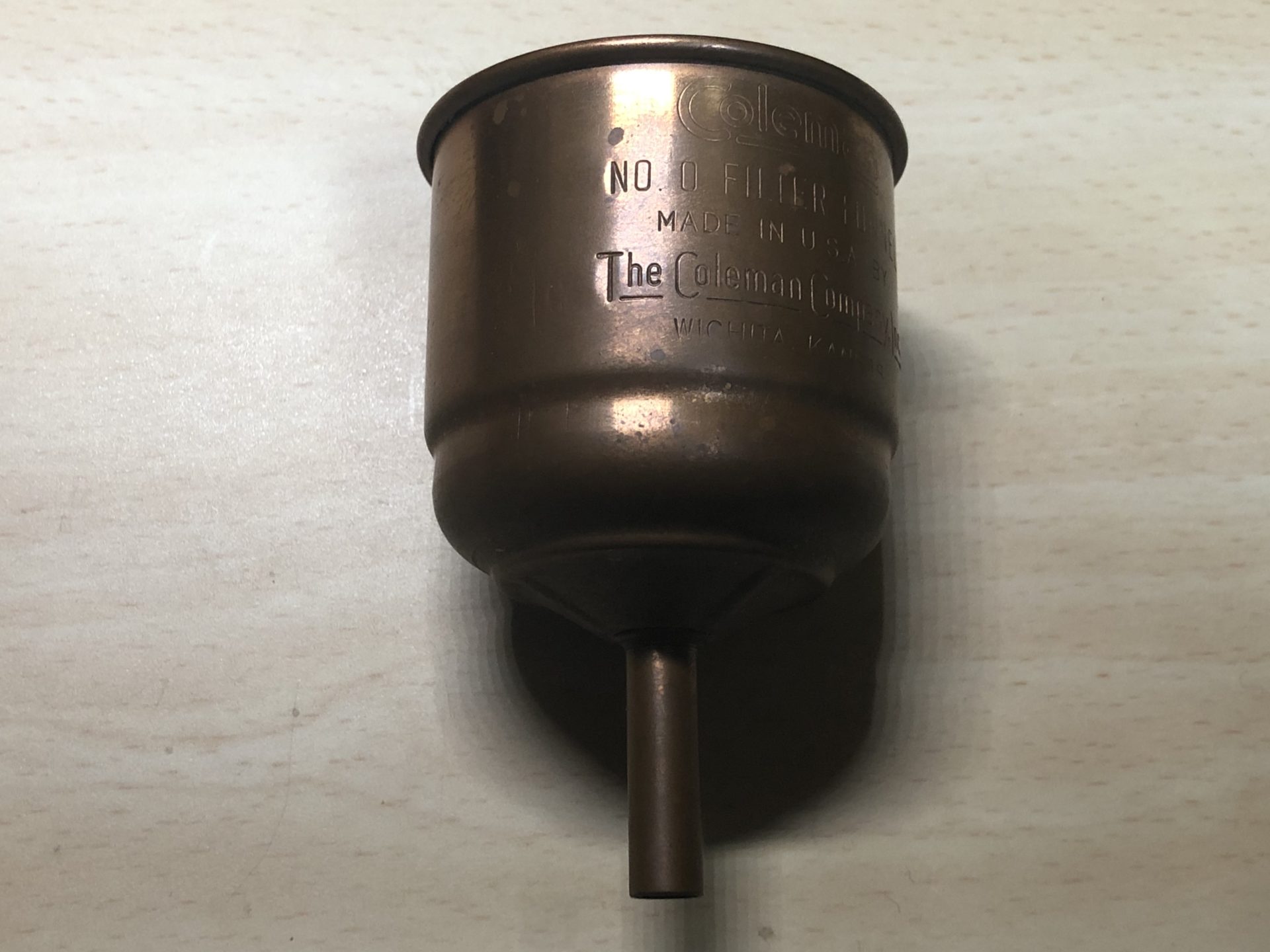 コールマンビンテージファンネル1920～40年代の鉄製と銅製 - Outdoor Fan