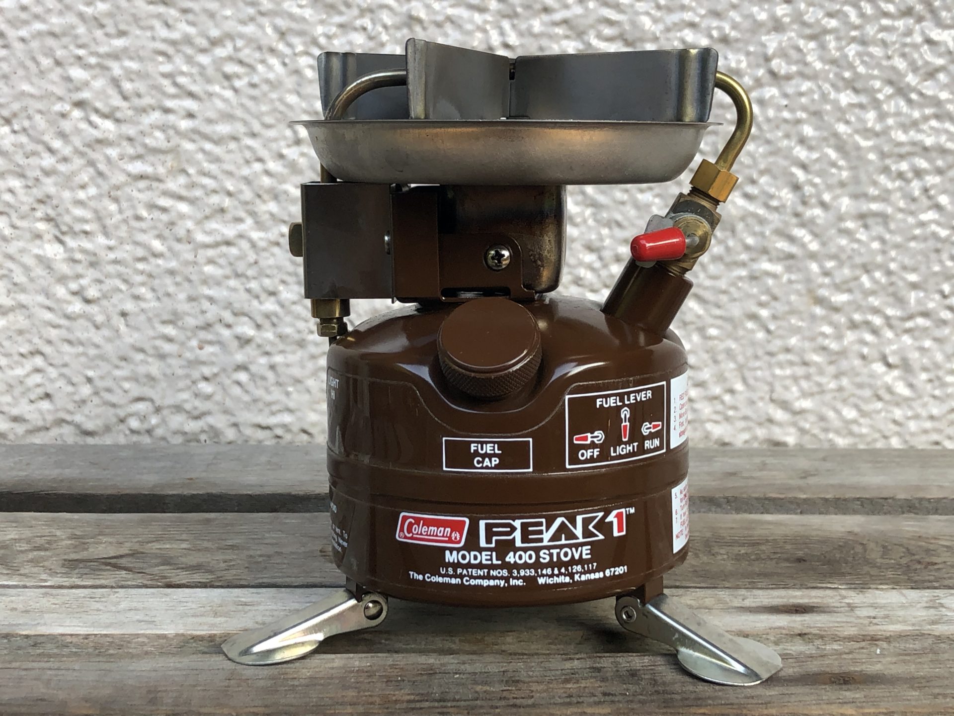 Coleman コールマン peak1 400 茶 81年5月 美品 卓越 - バーベキュー ...