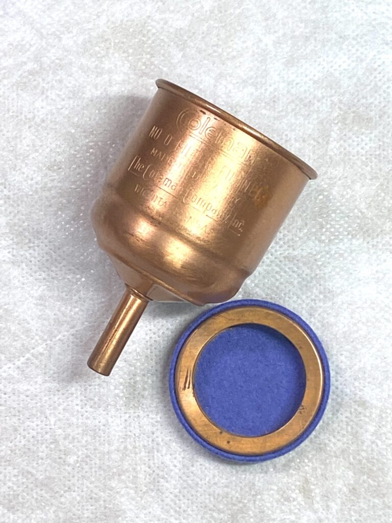 コールマンカッパー（銅製）ファンネルはモデル500や242のマスト 