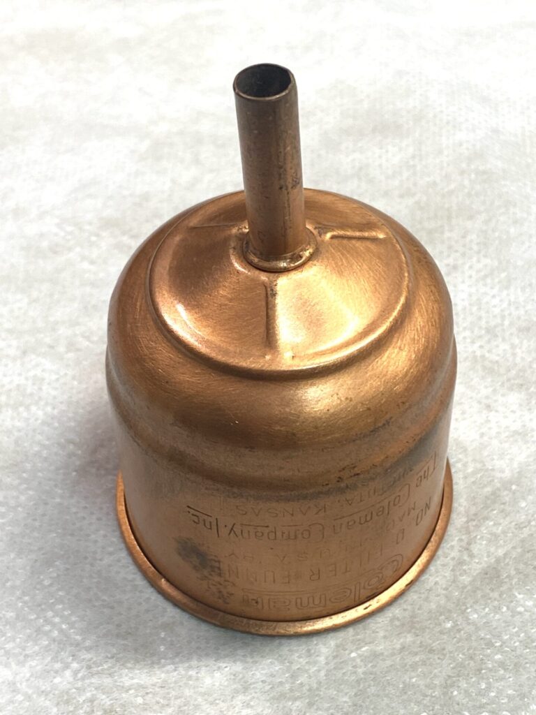 コールマンカッパー（銅製）ファンネルはモデル500や242のマスト 