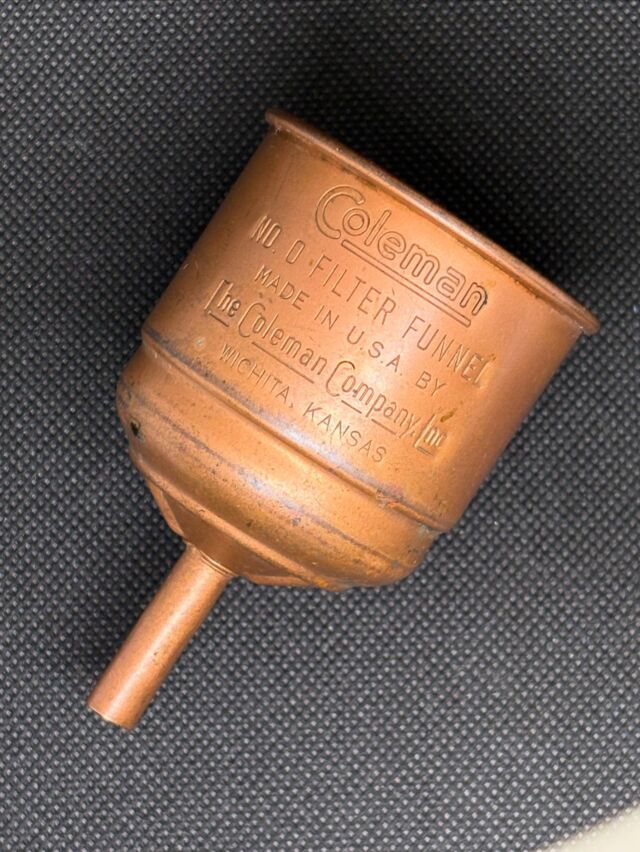 コールマン1930～40年代カッパー（銅製）ファンネルに惹かれて