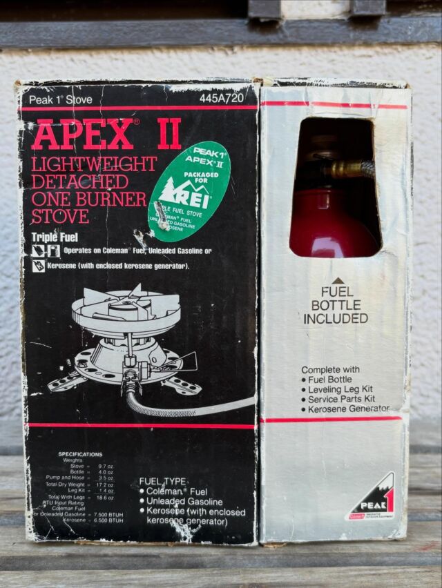 コールマンカセットコンロのビンテージブルーがBBQやキャンプを